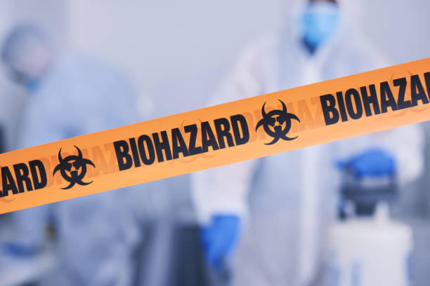 Professional Biohazard Cleanup technician working in Abrams, WI